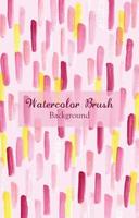 Pink Yellow Watercolor Abstract Brush Background vector