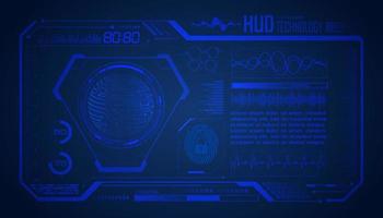 Modern HUD Technology Screen Background vector