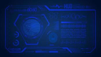 Modern HUD Technology Screen Background vector