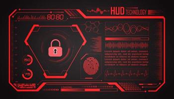 Modern HUD Technology Screen Background vector