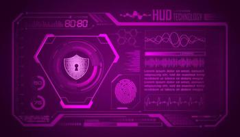 Modern HUD Technology Screen Background vector