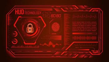 Modern HUD Technology Screen Background vector