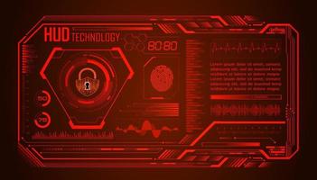 Modern HUD Technology Screen Background vector