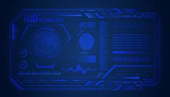 Modern HUD Technology Screen Background vector