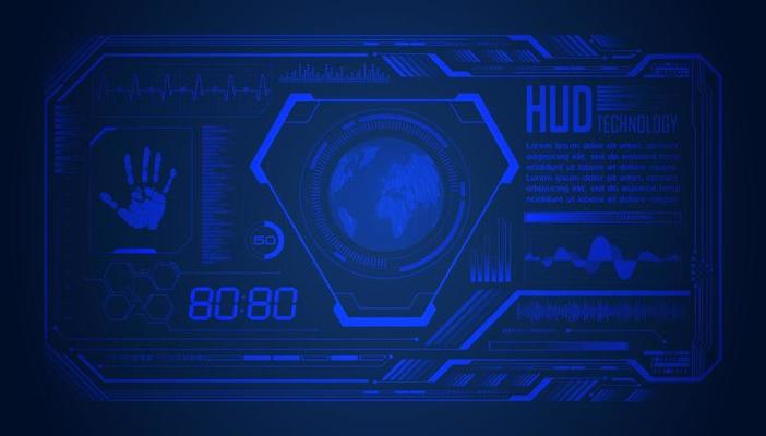 Modern HUD Technology Screen Background