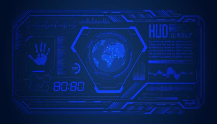 Modern HUD Technology Screen Background