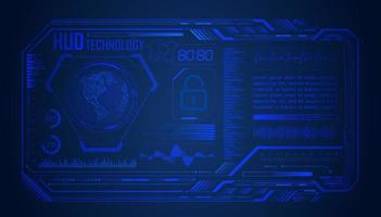 Modern HUD Technology Screen Background vector