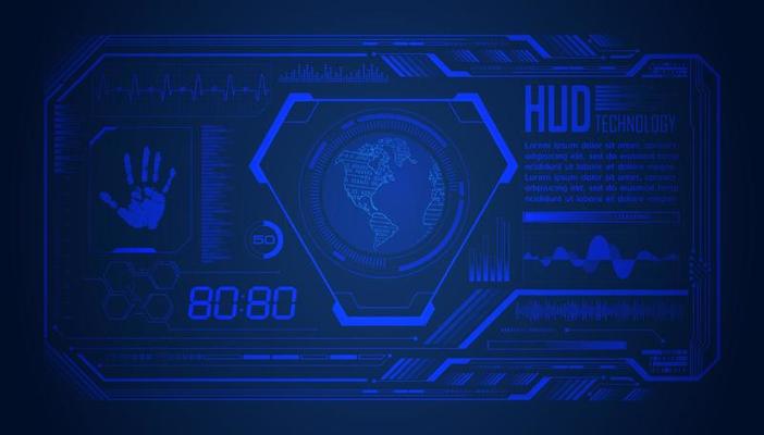Modern HUD Technology Screen Background