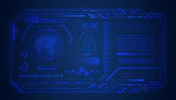 Modern HUD Technology Screen Background vector