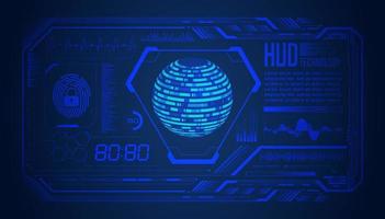 Modern HUD Technology Screen Background vector