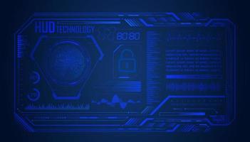 Modern HUD Technology Screen Background vector