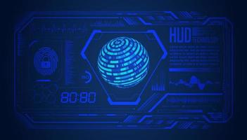 Modern HUD Technology Screen Background vector