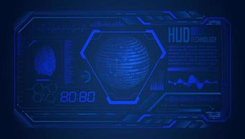 Modern HUD Technology Screen Background vector