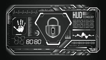 Modern HUD Technology Screen Background vector