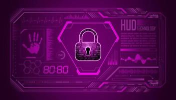 Modern HUD Technology Screen Background vector