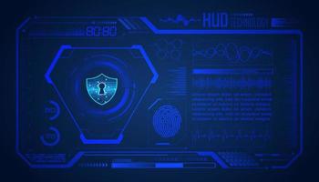 Modern HUD Technology Screen Background vector