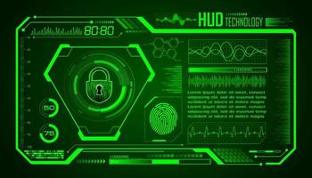 Modern HUD Technology Screen Background vector