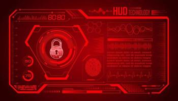 Modern HUD Technology Screen Background vector