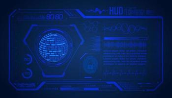 Modern HUD Technology Screen Background vector