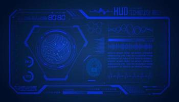 Modern HUD Technology Screen Background vector