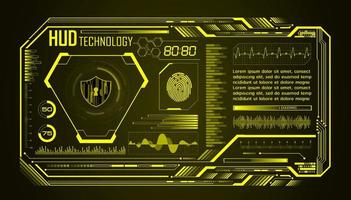 Modern HUD Technology Screen Background vector