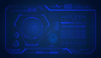 Modern HUD Technology Screen Background vector