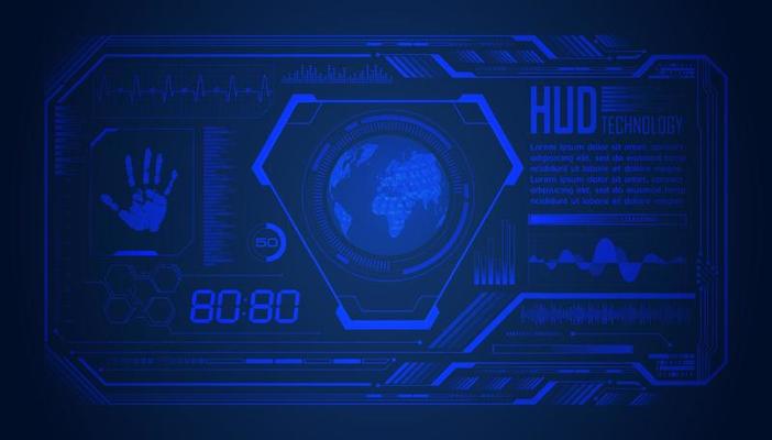 Modern HUD Technology Screen Background