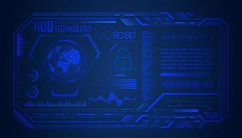 Modern HUD Technology Screen Background vector