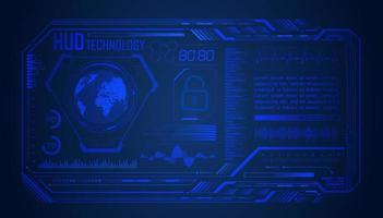 Modern HUD Technology Screen Background vector