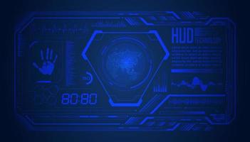 Modern HUD Technology Screen Background vector