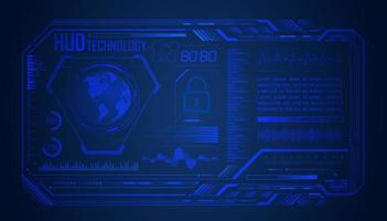 Modern HUD Technology Screen Background vector