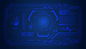 Modern HUD Technology Screen Background vector