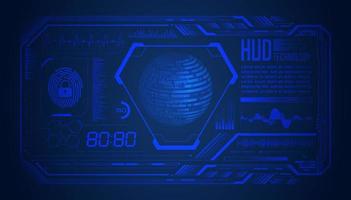 Modern HUD Technology Screen Background vector