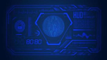 Modern HUD Technology Screen Background vector