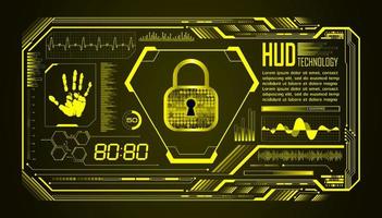 Modern HUD Technology Screen Background vector