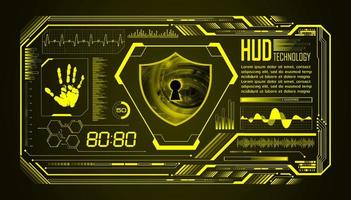 Modern HUD Technology Screen Background vector