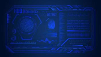 Modern HUD Technology Screen Background vector