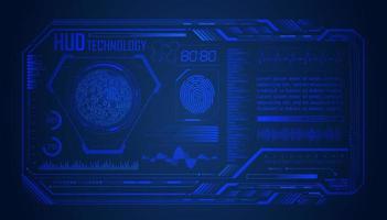 Modern HUD Technology Screen Background vector