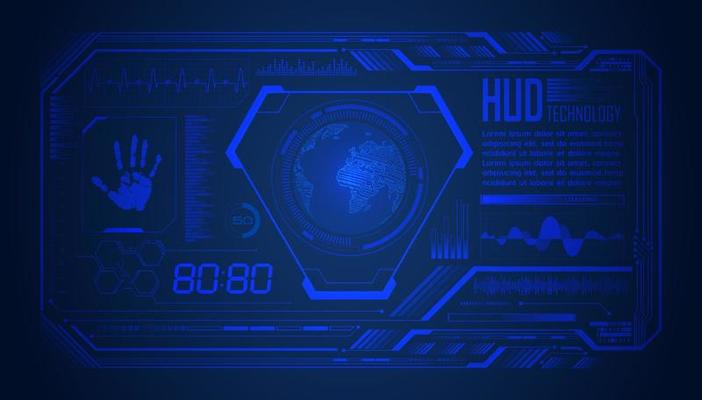 Modern HUD Technology Screen Background
