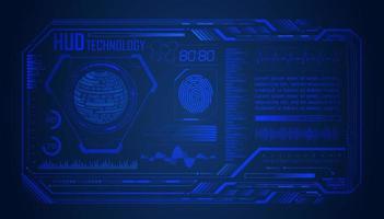 Modern HUD Technology Screen Background vector