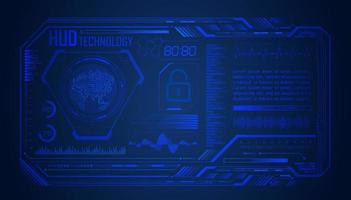 Modern HUD Technology Screen Background vector