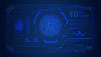 Modern HUD Technology Screen Background vector