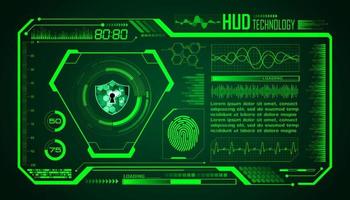 Modern HUD Technology Screen Background vector