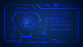 Modern HUD Technology Screen Background vector