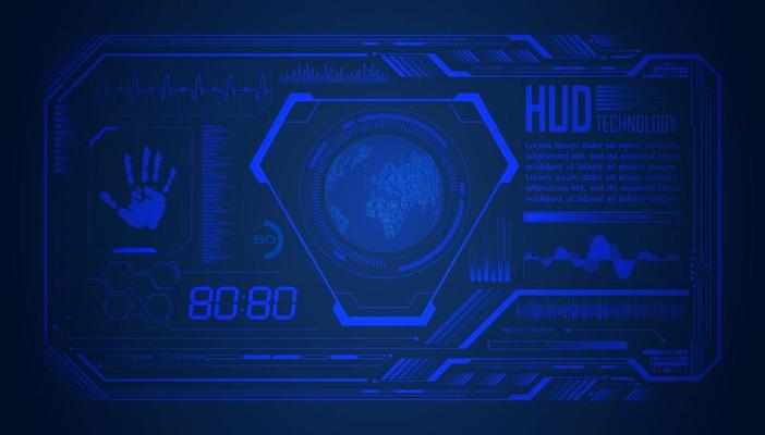 Modern HUD Technology Screen Background