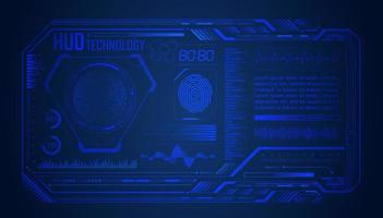 Modern HUD Technology Screen Background vector