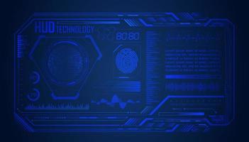 Modern HUD Technology Screen Background vector