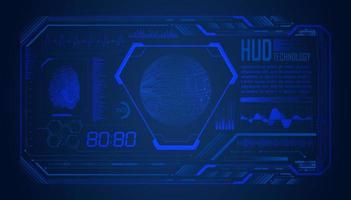 Modern HUD Technology Screen Background vector