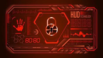 Modern HUD Technology Screen Background vector