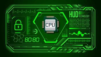 fondo de pantalla de tecnología hud moderna vector